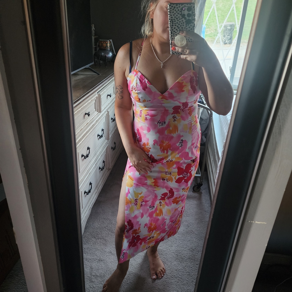 SHEIN Multicolor Floral Slip Dress